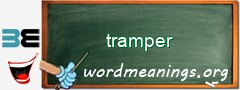 WordMeaning blackboard for tramper